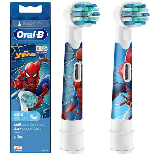 Oral-B Ersatzköpfe Für Elektrische Kinderzahnbürsten 2 Stück Für 3+ Jahre