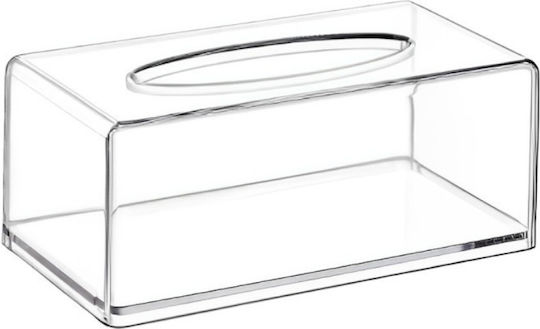 Държач за Кърпички Пластмасов Прозрачен 21x12x9см GNZ-EP-636