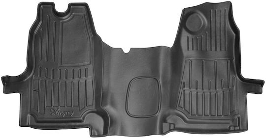 Ford Transit 2d 2000>2006 Car Mats Rubber Raised Sides Without Fasteners 2 Pieces Race Axion 5007332/st