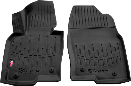 Mazda CX-5 5d 2012-2017 Car Mats Rubber Raised Sides Fasteners 2 Pieces