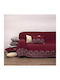 Viopros Viopros Dreisitzer-Sofa Wurf Chenille 180x280cm Burgundisch
