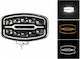 Προβολέας Led Αυτοκινήτου 10″ 10 Led 12-24v Jn-2853-95 Πορτοκαλί Λευκό