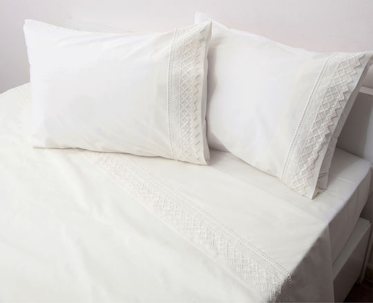 Viopros No3 Pillowcases Set Ecru 50x70cm
