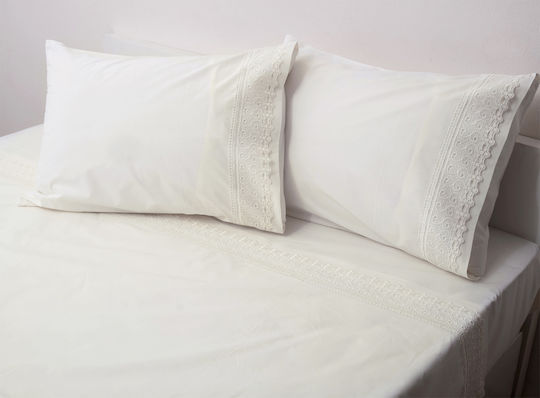 Viopros No9 Pillowcases Set Ecru 50x70cm