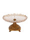 Iliadis Glass Decorative Platter Brown 22x22x13cm