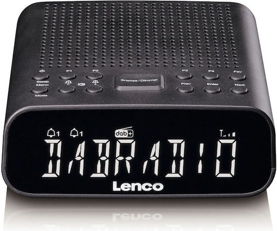 Lenco Tischuhr Digital Schwarz CR-606BK