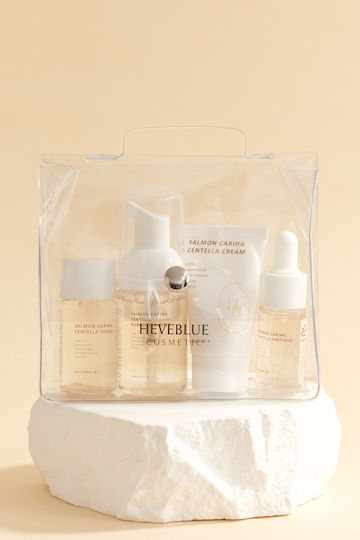 Heve Blue Salmon Caring Centella Travel Set για Ενυδάτωση 5τμχ