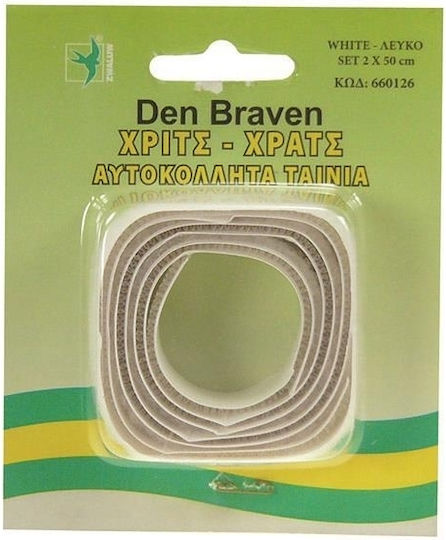 Bostik Den Braven Velcro Ταινία Ραπτικής Λευκή 50x2εκ.