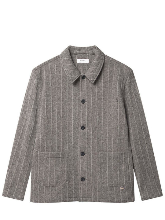 Gabba Langärmeliges Overshirt Gestreift Graue