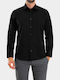 Long-sleeved Cotton Shirt Black