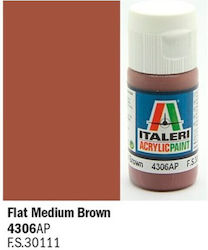 Italeri It4306ap Medium Matte Brown Acrylic Paint