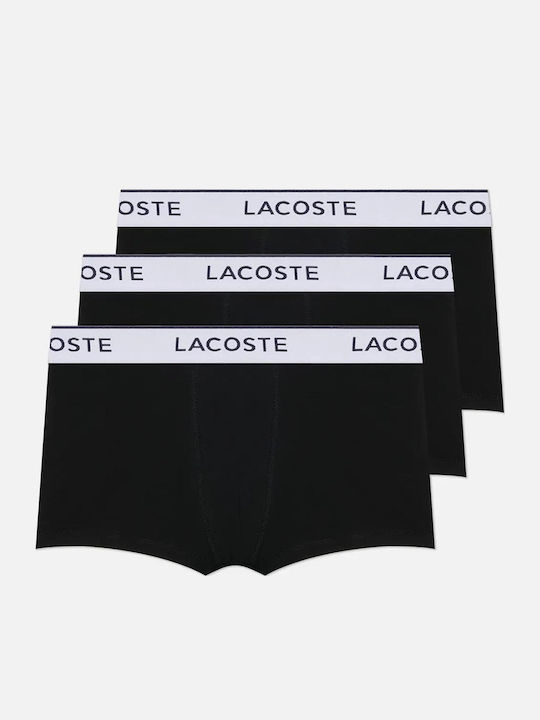 Lacoste Herren Boxershorts Black 3Packung