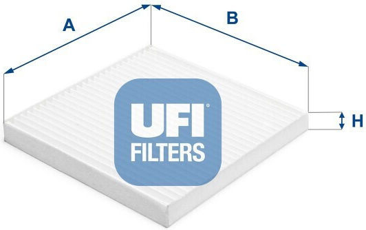 Ufi 53.384.00 Aktivkohle Auto Innenraumluftfilter