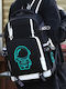 Schulranzen Rucksack Schwarz 35Liter