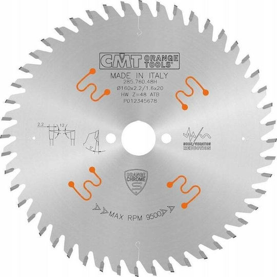 Cmt Wood Cutting Disc Cmt 285.760.48h 160x20mm