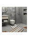 Kotonia Home Antiderapant Set Covorașe de Baie Maro 50x80buc 2buc