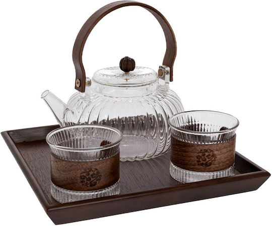 Iliadis Glas-Teekannen Set 4Stücke