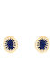 Cyclos Stud Earrings Dark Blue