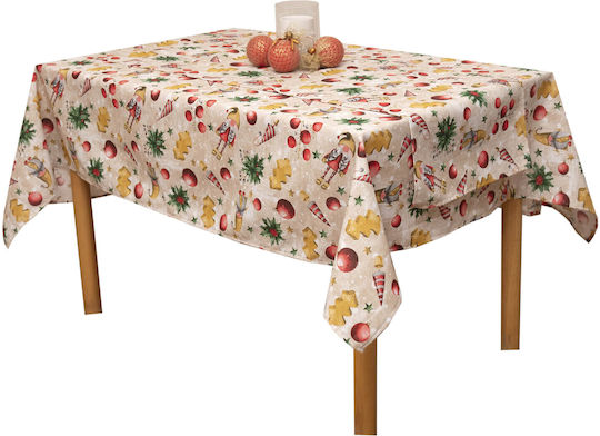 Viopros Viopros Christmas Tablecloth Fabric 140x140cm