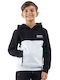 Kids Sweatshirt with Hood and Pockets Grey Gray