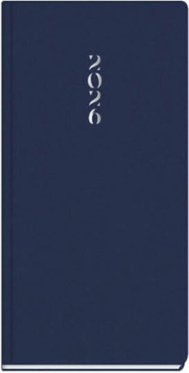 Weekly Diary 2026 Side All Times 320 8 X16cm Blue 009313_l