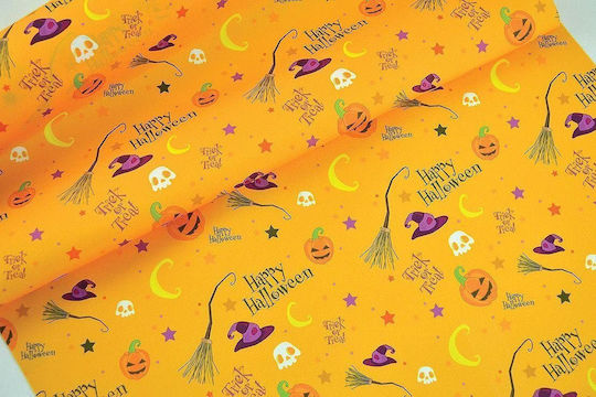 Witches Textilien Orange 48 Cm X 5 M