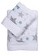 Viopros Set of Baby Towels 2pcs Sirius Multicolour Weight 480gsm