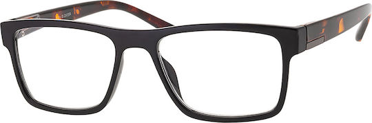 Brilo Reading Glasses +2.50 in Black color BR042BLACK/TARTARUGA2.50