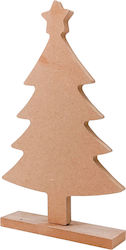 Weihnachten Dekoratives Design Weihnachtsbaum mit Sockel Mdf 19x12cm