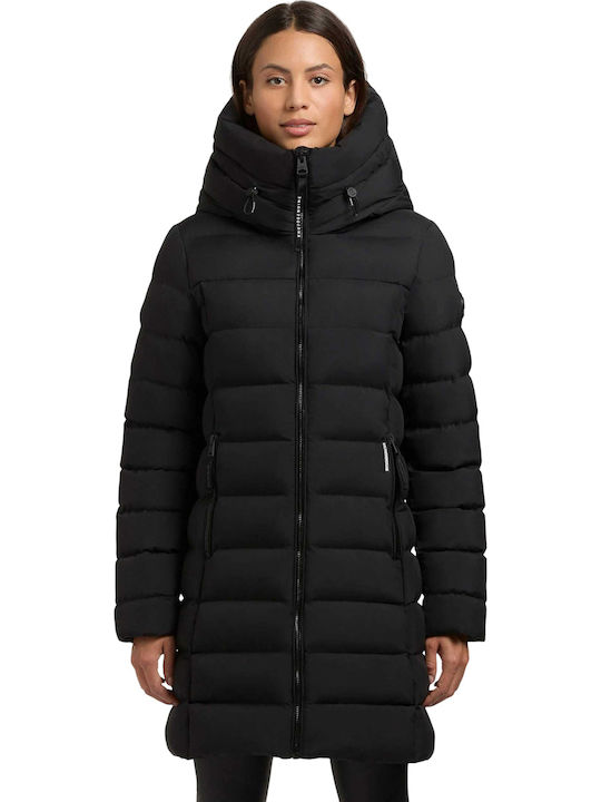 Women's Puffer Jacket for Winter Black