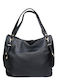 Leather Women's Bag Shoulder Black