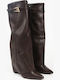 Damenstiefel Braun