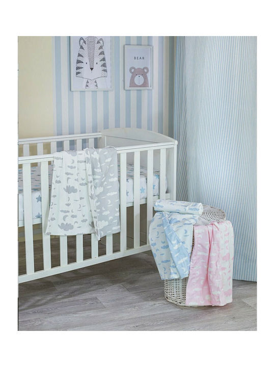 GM Home Κουβέρτα Αγκαλιάς & Λίκνου 75x100εκ.