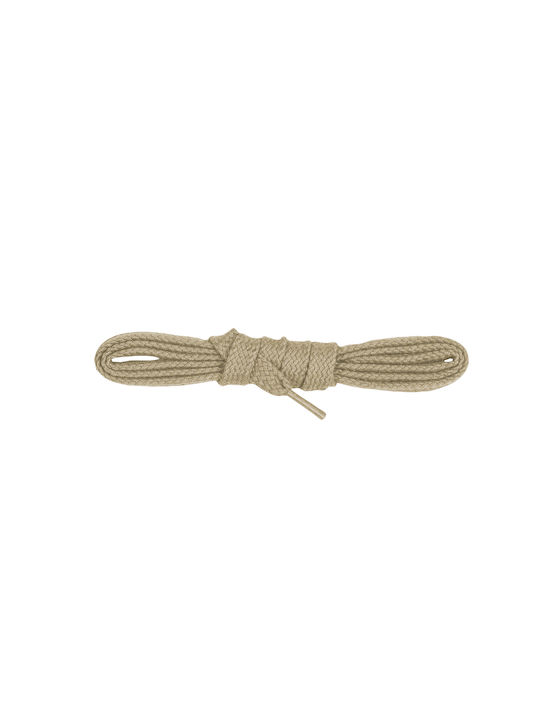 Bergal Laces Flat 100cm Dark Beige Shoelaces Flat 100 Centimeters Non-Tying Colour Dark Beige