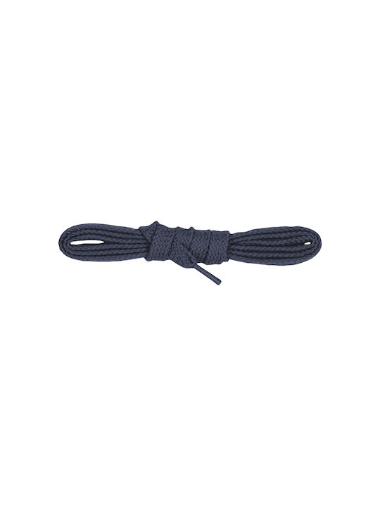 Bergal Schnürsenkel Flach Navy 90cm Κορдόνια Πλακέ 90 Εκατοστά Μπλε Χρώμα 100% Βαμβακερά Δεν Λύνονται