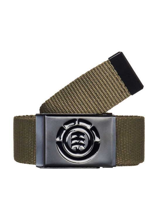 Element Herren Gürtel Gürtel aus Gewebe Khaki