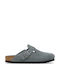 Birkenstock Ανδρικά Δερμάτινα Σαμπό Γκρι