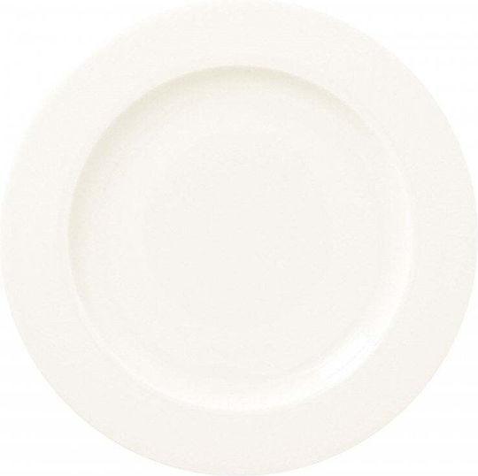 Vilde Shallow Serving Plate White with Diameter 21cm