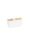 Atmosphera Wooden Kitchen Organization Shelf Rack 9x21x10cm White