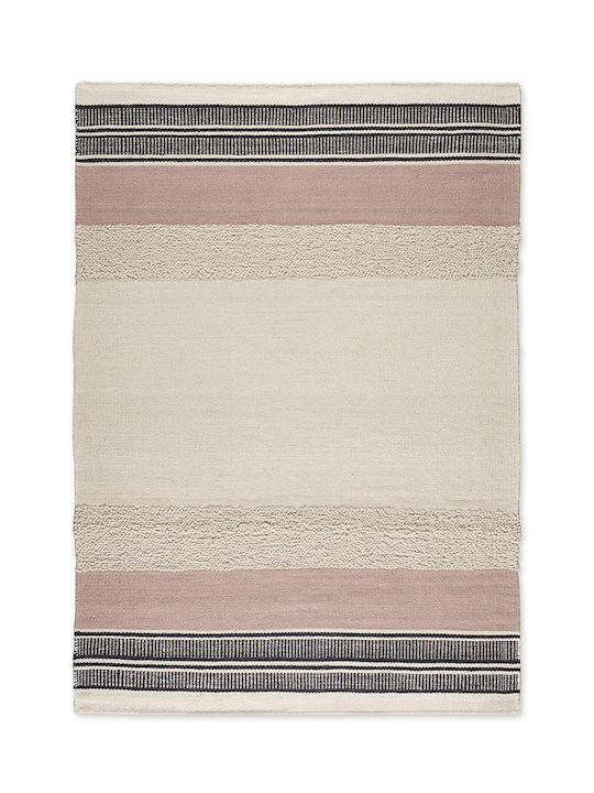 Tapicap Kelim Χαλί Ορθογώνιο Μάλλινο White Pink...