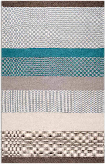 Tapicap Ios Woolen Kelim Teppich Rechteckig Wolle Grey Brown