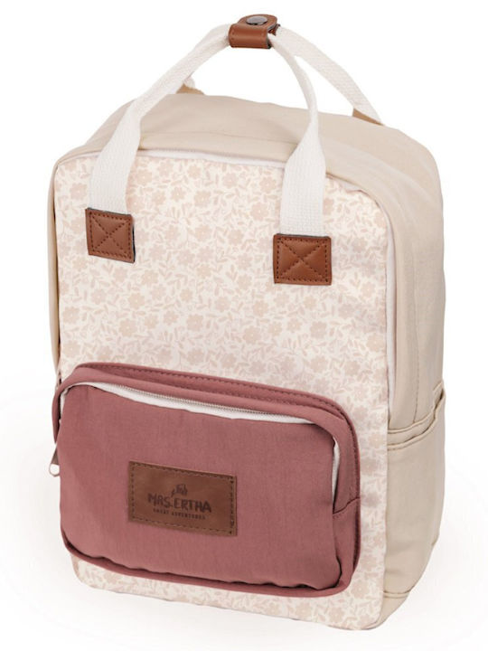Mrs Ertha Kids Bag Backpack Beige 38cmx27cmx13cmcm