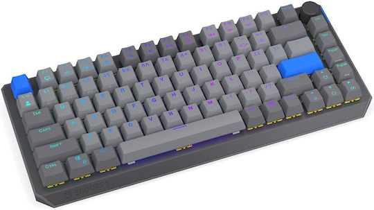 Endorfy Thock V2 75% Wireless Gaming Mechanical Keyboard 75% with Gateron Yellow Switches and RGB Lighting English US