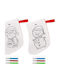 Christmas Decorative White Socks with Santa Claus L30xW20cm (Μiscellaneous Designs)