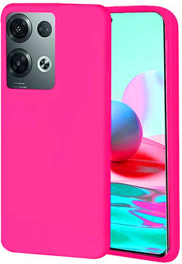 Back Cover Σιλικόνης Φούξια (Oppo Reno8 Pro)