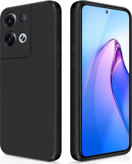 Back Cover Silicone Black (Oppo Reno8 Pro)