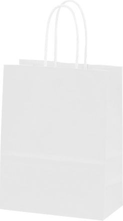 Metron Paper Bag for Gift White 15x8x21cm. 25pcs