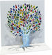 Greeting Card 3D 16x16 Tree Of Life Pictura