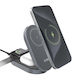 SBS Kabelloses Ladegerät Qi2 15W Schwarzs (3 in 1 Power Dock)