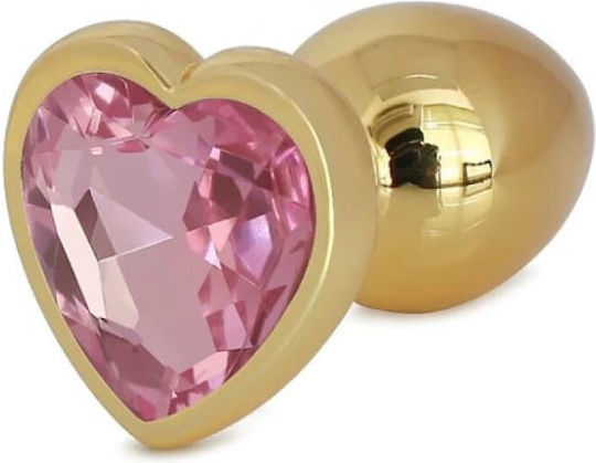 Smd Butt Plug Anal Plug L 9cm Golden Pink Heart | Skroutz.mt